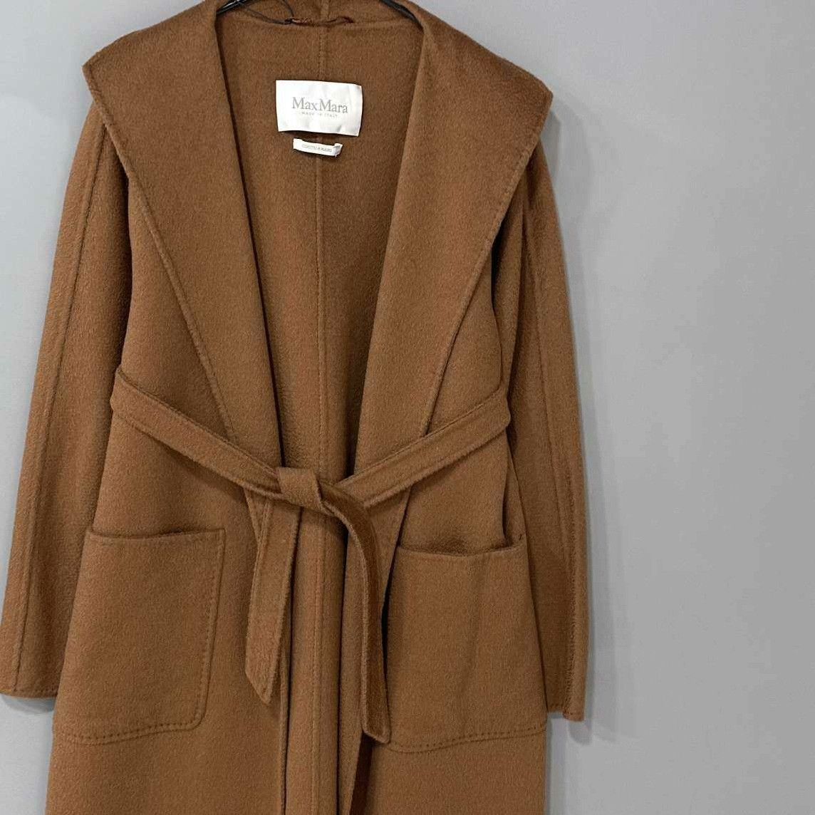 Max Mara Max Mara Brown Coat S Women Size S / US 4 / IT 40 - 1 Thumbnail