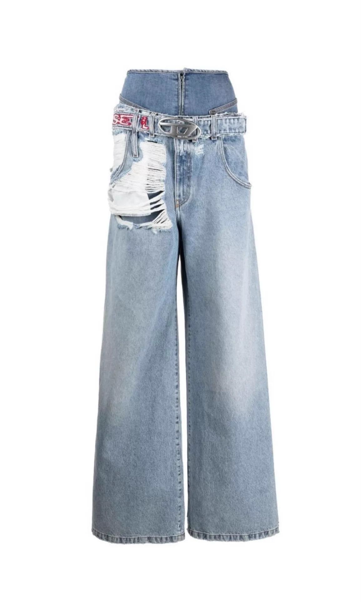 Diesel Diesel Layered Belt Jeans Women 23ss Z.J. Inspired Size 27" / US 4 / IT 40 - 1 Thumbnail