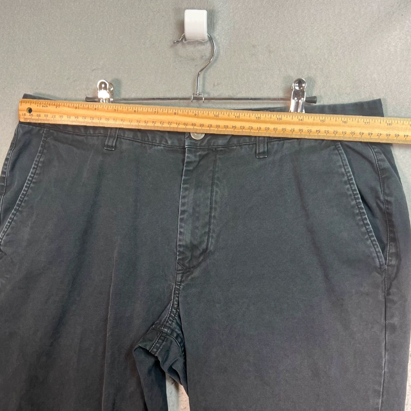 Bonobos Bonobos Mens Pants 36 x 32 Slim Straight Chino 100% Cotton Black Size US 36 / EU 52 - 5 Thumbnail
