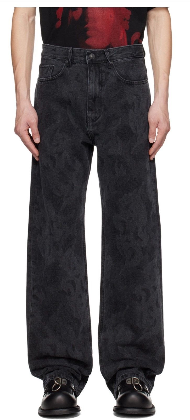 Kusikohc Kusikohc Jean logo washed Size US 31 - 1 Thumbnail