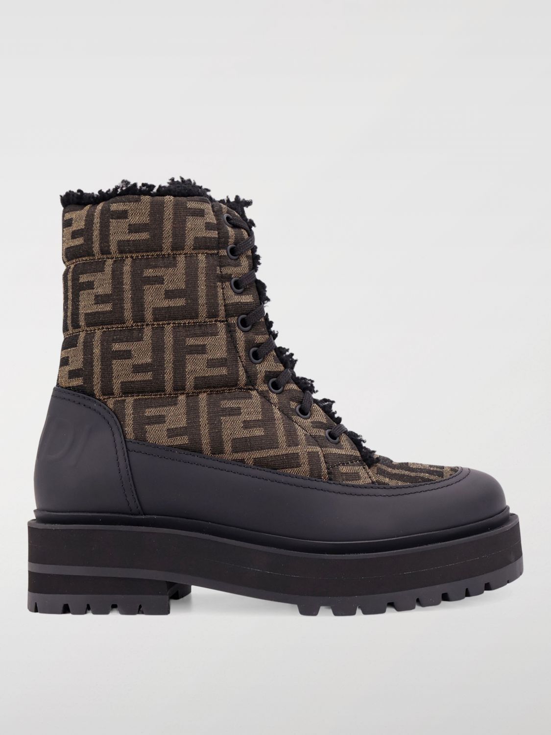 Fendi flat boots on sale