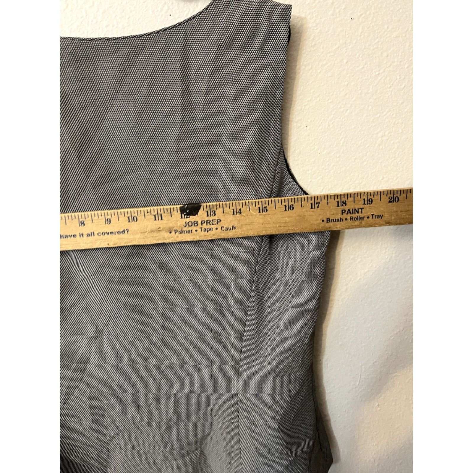 Vintage Tahari Arthur S. Levine Vest Women’s Size 10P Gray Sleeveless Pullover Size L / US 10 / IT 46 - 4 Thumbnail