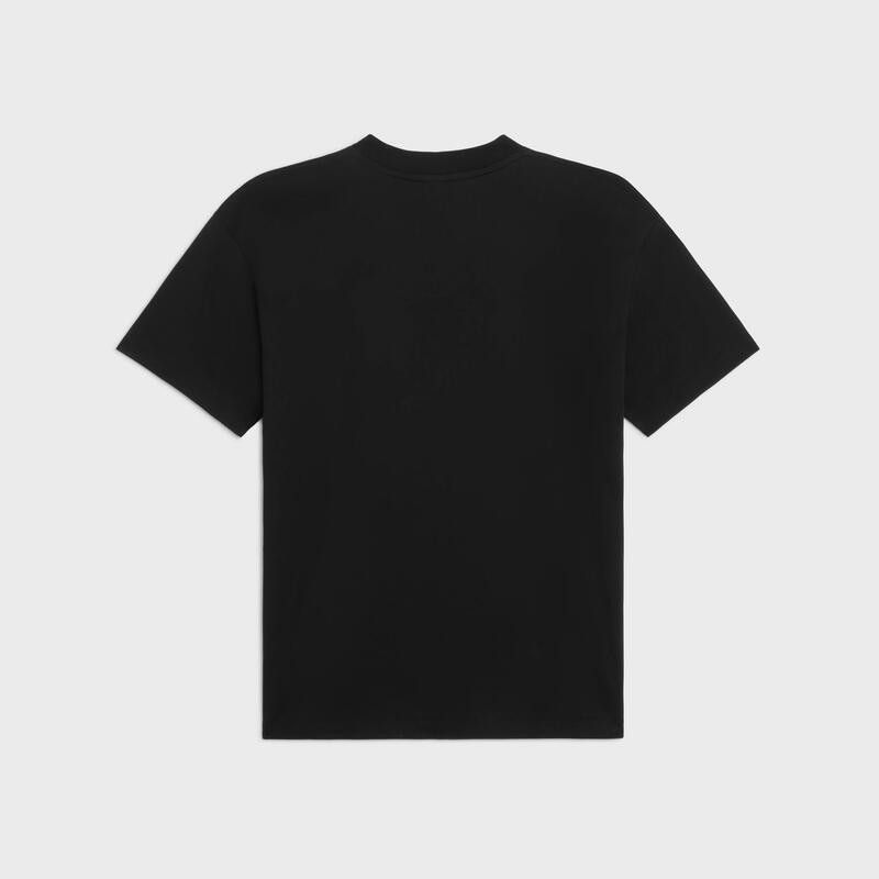 Celine o1bcso1str0126 RX00D671Q T-Shirt in Black/White Size US L / EU 52-54 / 3 - 2 Thumbnail