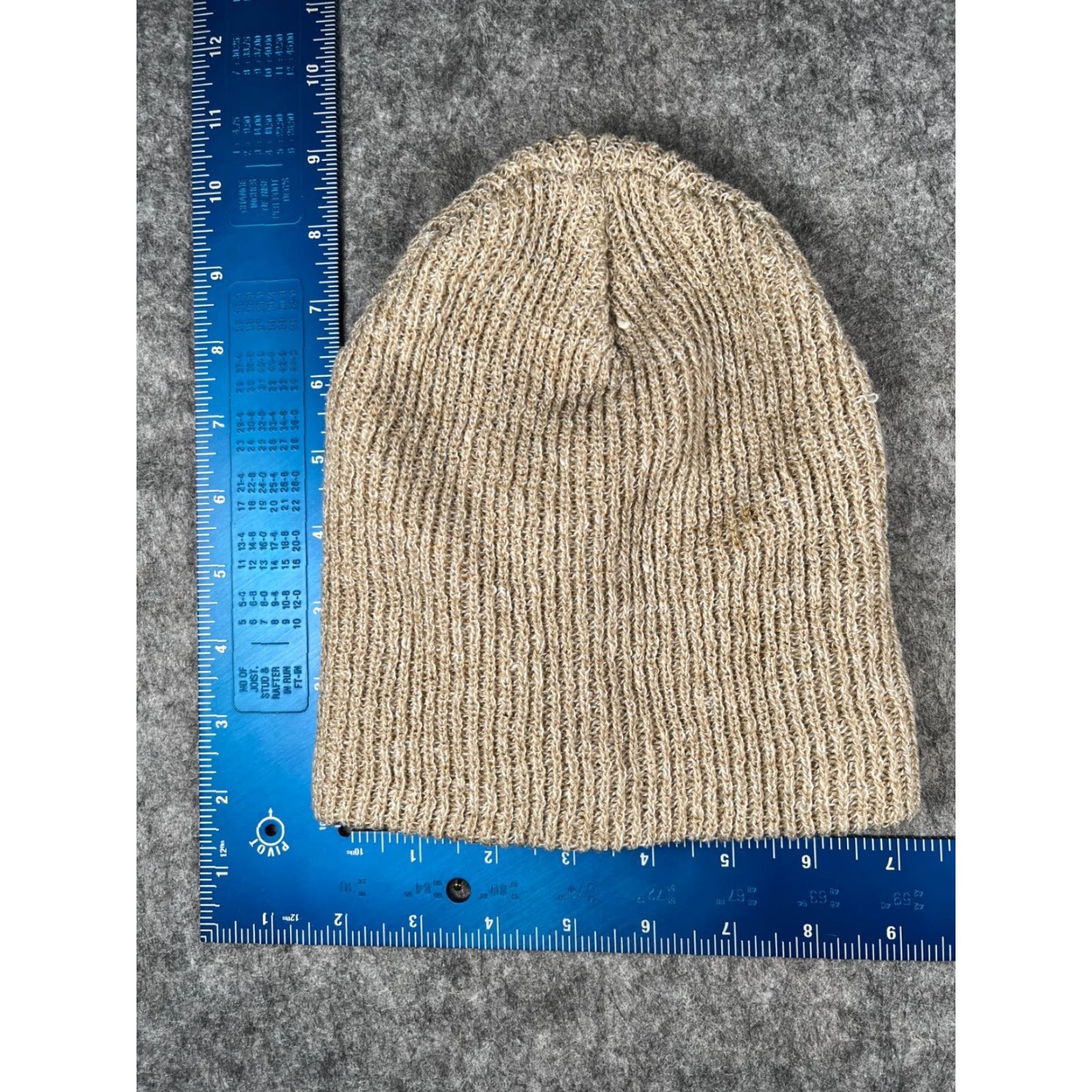 Vintage True Honor Beanie Toque Adult One Size Beige Knit 100% Acrylic Unisex Adults Beanie Winter Outdoor Ski Hat Mens Womens Size ONE SIZE - 4 Thumbnail