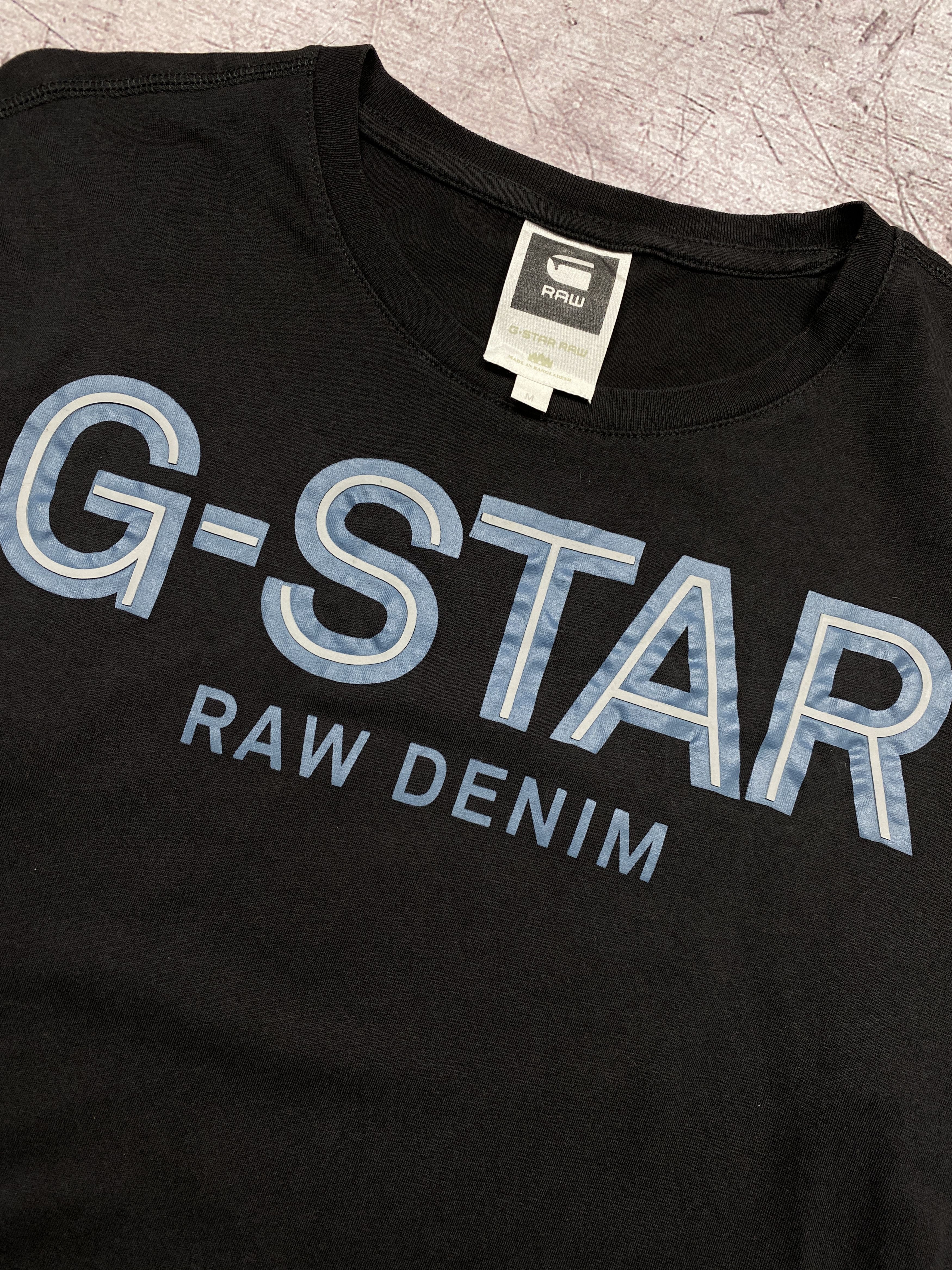 G-Star G Star Raw Vintage Mens Big logo Crew Neck T-Shirt Tee Size US M / EU 48-50 / 2 - 3 Thumbnail
