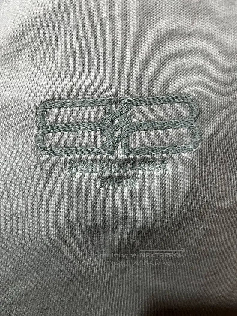 Balenciaga Balenciaga Solid Color Embroidered Logo Short Sleeve T-Shi Size US M / EU 48-50 / 2 - 5 Thumbnail