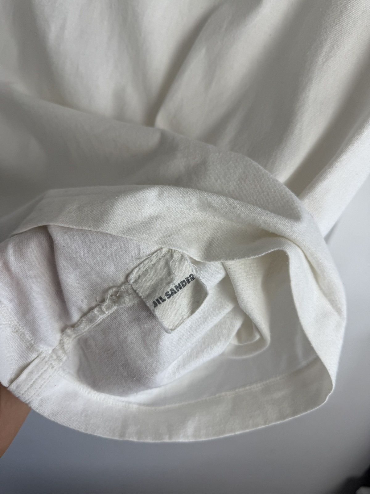 Jil Sander Jil Sander basic white t-shirt M designer luxury old money Size M / US 6-8 / IT 42-44 - 4 Thumbnail