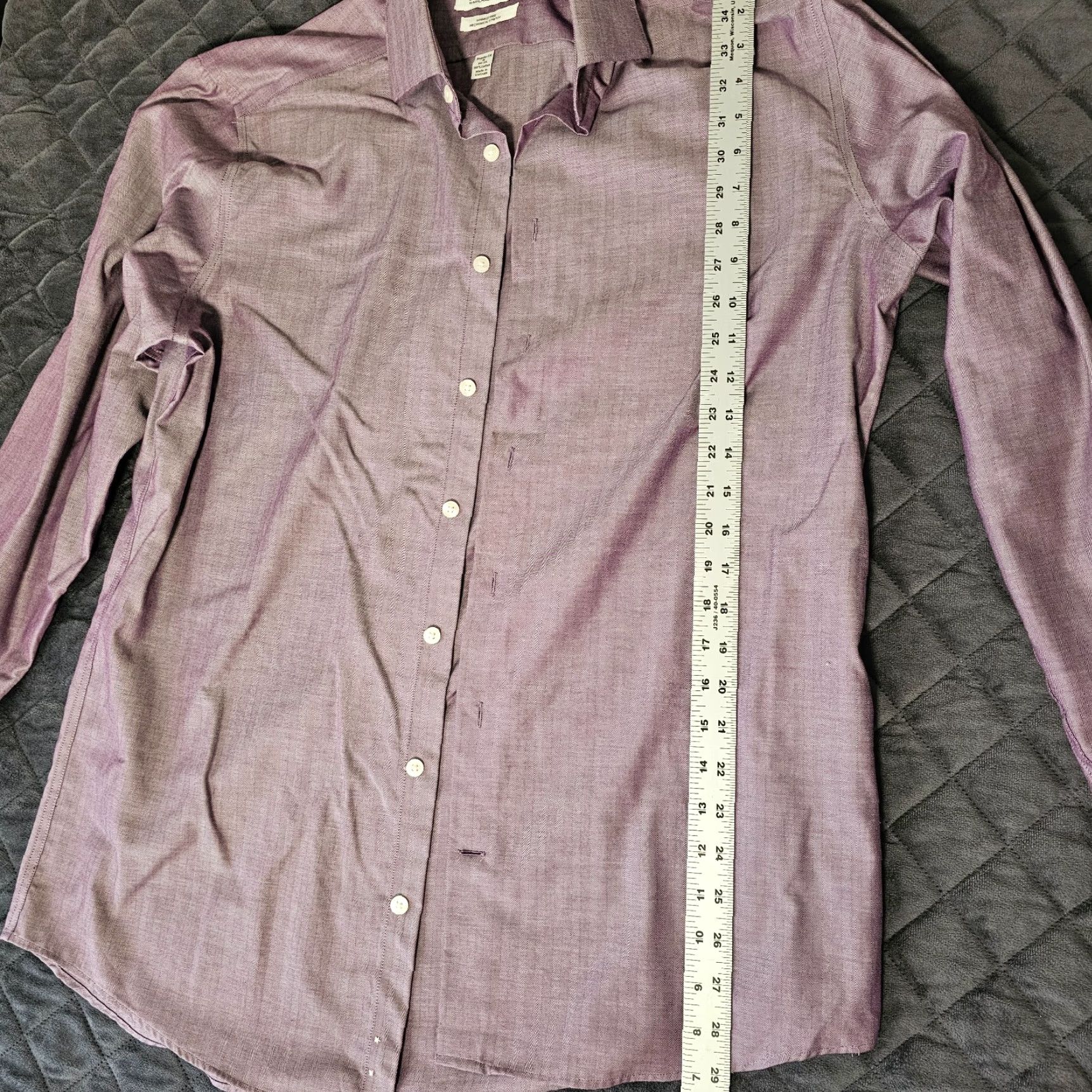 Vintage Michael Strahan Collection Mens Button-Up Shirt 16 Purple Stipe Pattern 34/35 16 34/35 16 Regular Button-Up Size US L / EU 52-54 / 3 - 4 Thumbnail