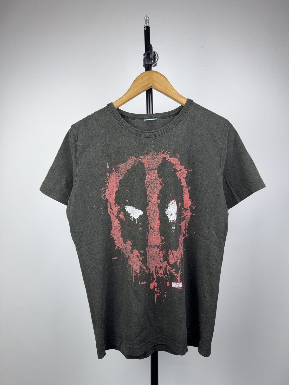 Marvel Comics 00s Marvel Deadpool Splatter Logo Tee Black Vintage Size US M / EU 48-50 / 2 - 1 Thumbnail