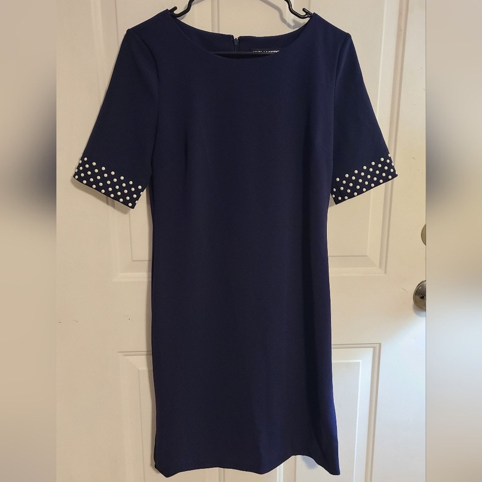 Karl Lagerfeld Karl Lagerfeld Short Navy Blue Dress Size 6 Size M / US 6-8 / IT 42-44 - 1 Thumbnail