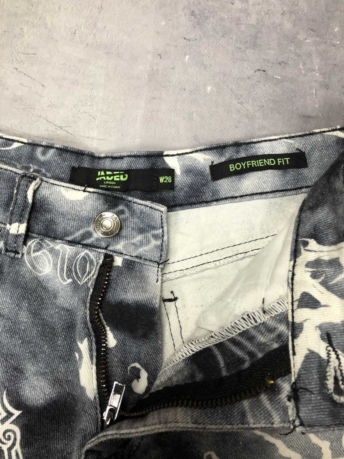 Jaded London Jaded London Boyfriend Jeans Gothic Grey 2019 W28 Size 28" / US 6 / IT 42 - 8 Thumbnail
