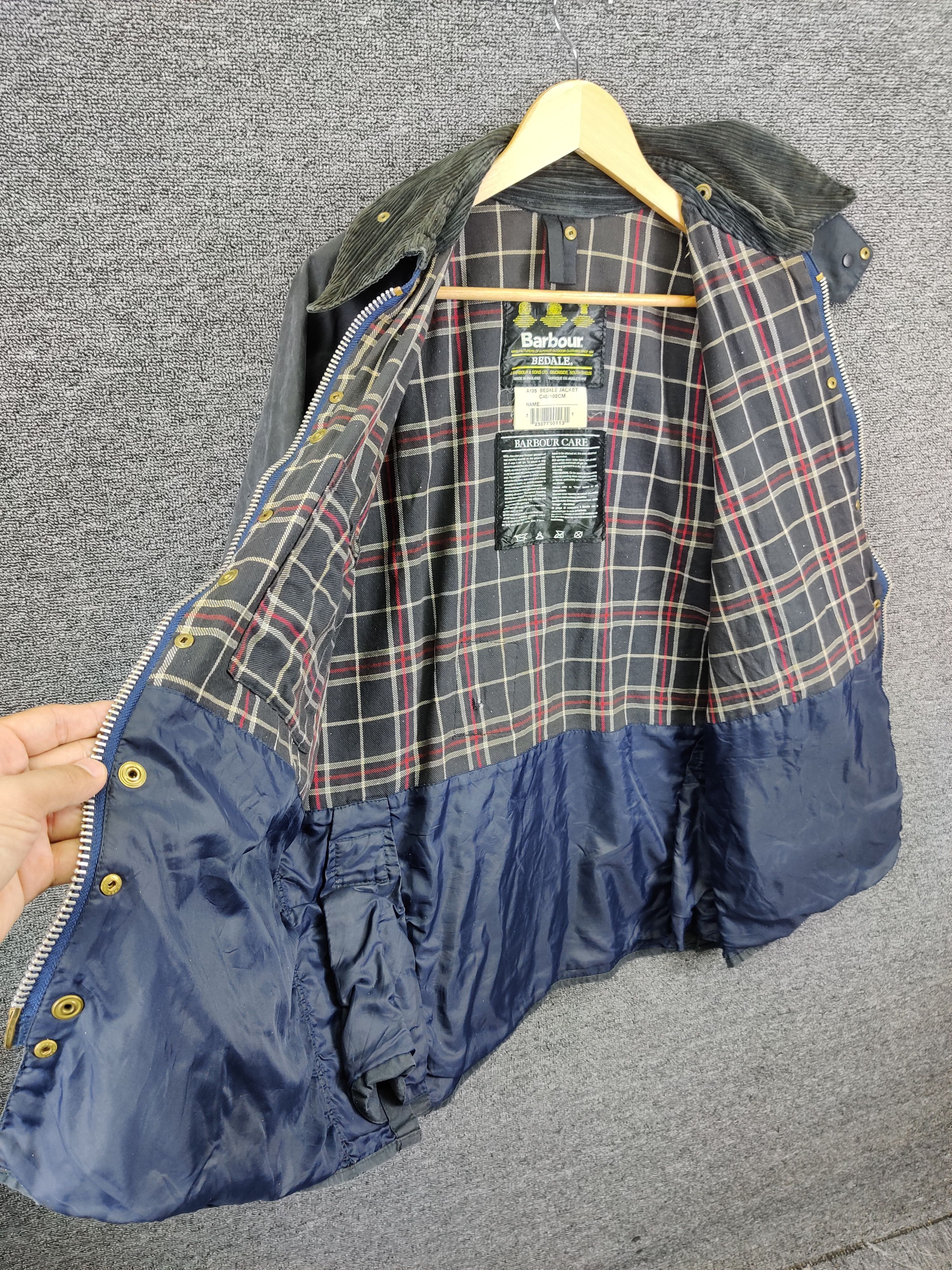 Barbour Vintage Thrashed Barbour Care Bedale Waxed Jacket Size US L / EU 52-54 / 3 - 10 Thumbnail