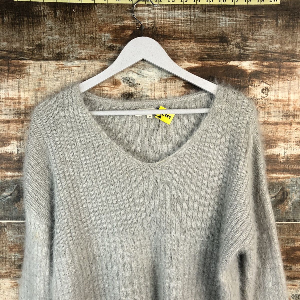 DL Ozoc Grey Mohair Knitwear #C369
