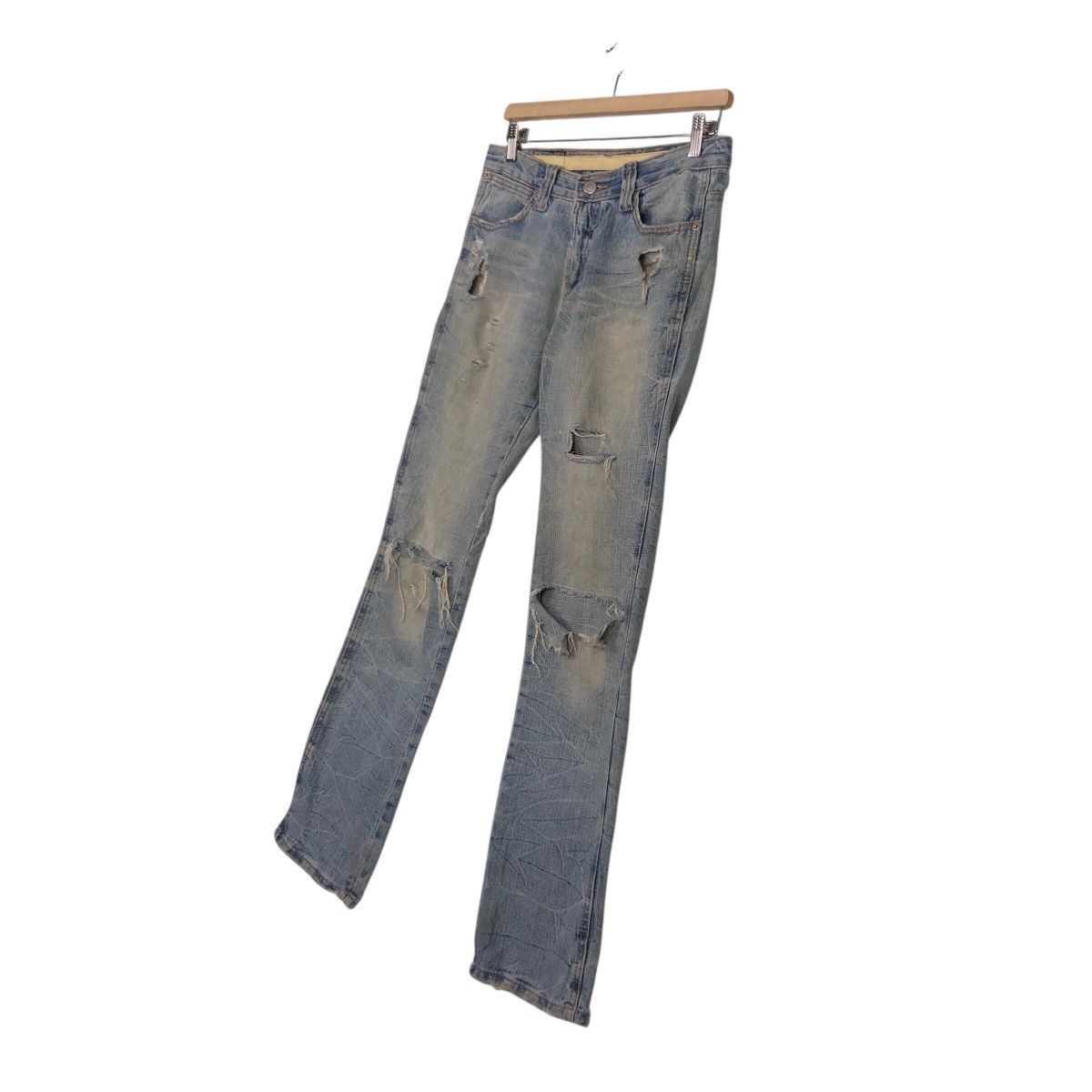 Japanese Brand Hysteric Glamour Vintage Distressed Straight Leg Denim Size 30" / US 8 / IT 44 - 3 Thumbnail