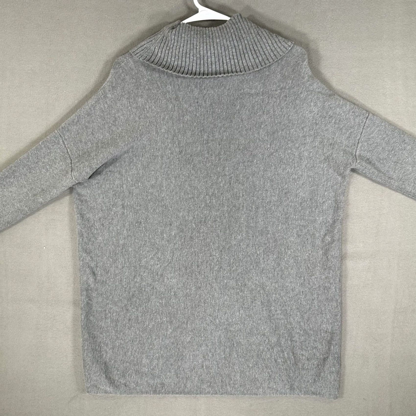 Guess Guess Cardigan Sweater Womens XS Gray Belted 3/4 Sleeve Turtle Neck Wrap EUC Size XS / US 0-2 / IT 36-38 - 2 Thumbnail