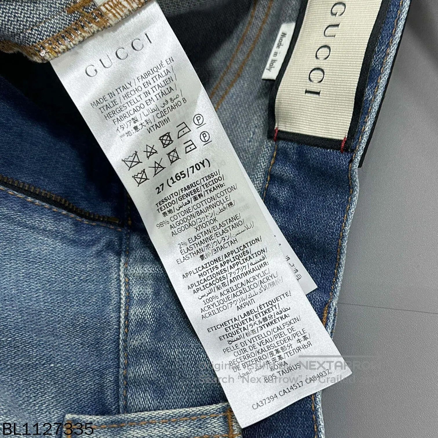 Gucci Gucci Apple Logo Denim Shorts. Size 27" / US 4 / IT 40 - 4 Thumbnail