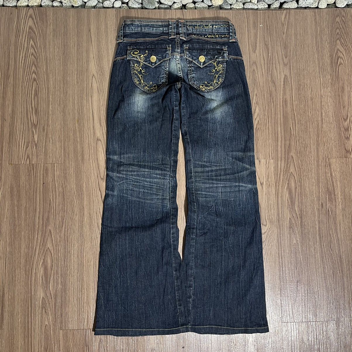 Edwin × If Six Was Nine × Tornado Mart Edwin x Something tribal emboirdery flare lowrise denim Size US 27 - 1 Thumbnail