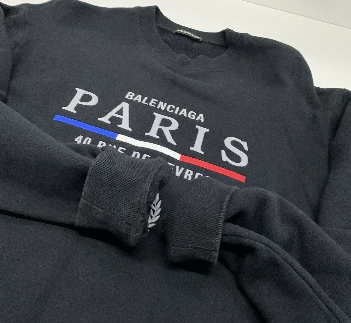 Balenciaga Balenciaga Paris flag logo crewneck sweatshirt Size XS / US 0-2 / IT 36-38 - 7 Thumbnail