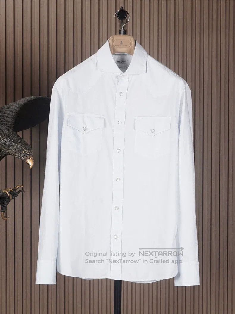 Brunello Cucinelli Brunello Cucinelli size 39 Casual Shirt Size US XS / EU 42 / 0 - 1 Thumbnail