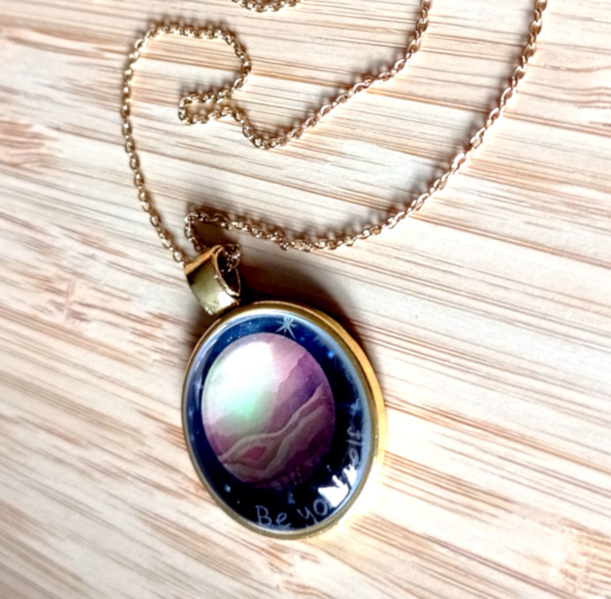 Hysteric Glamour × Japanese Brand × Vintage Punk Tiny Planet Mars Stainless Steel Gold Necklace Unique Size ONE SIZE - 7 Thumbnail