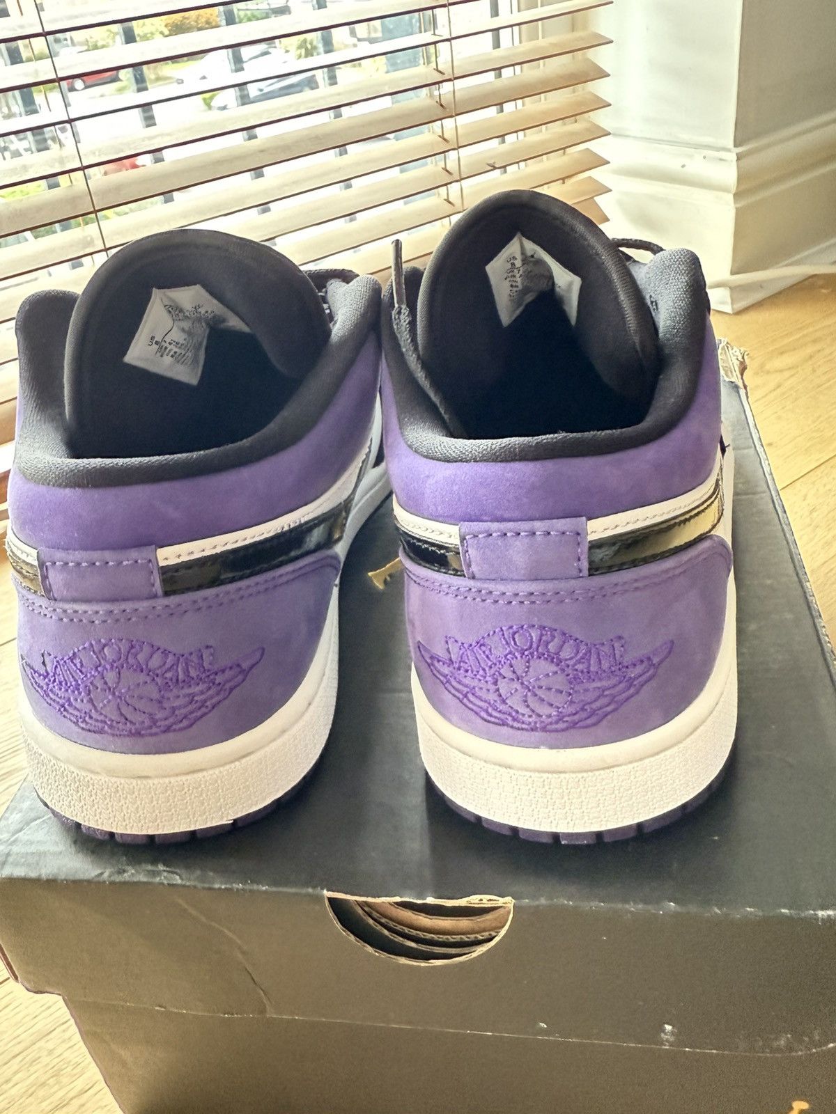 Nike Nike Air Jordan 1 Low “Court Purple” Size US 8 / EU 41 - 5 Thumbnail