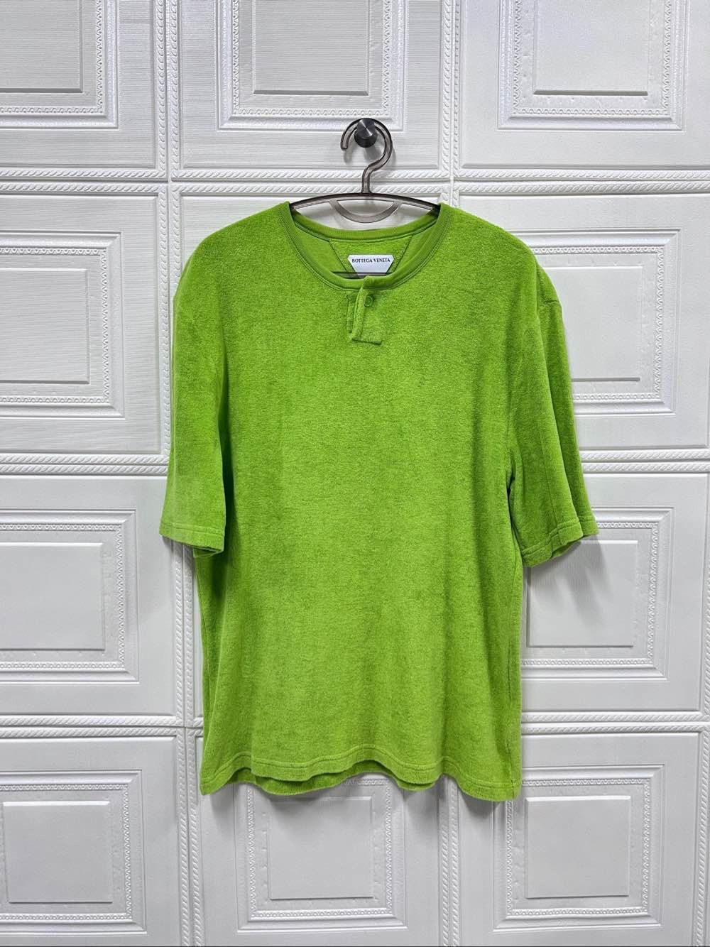 Bottega Veneta Bottega Veneta Terry Cloth Henley T-Shirt Size M Size US M / EU 48-50 / 2 - 1 Thumbnail