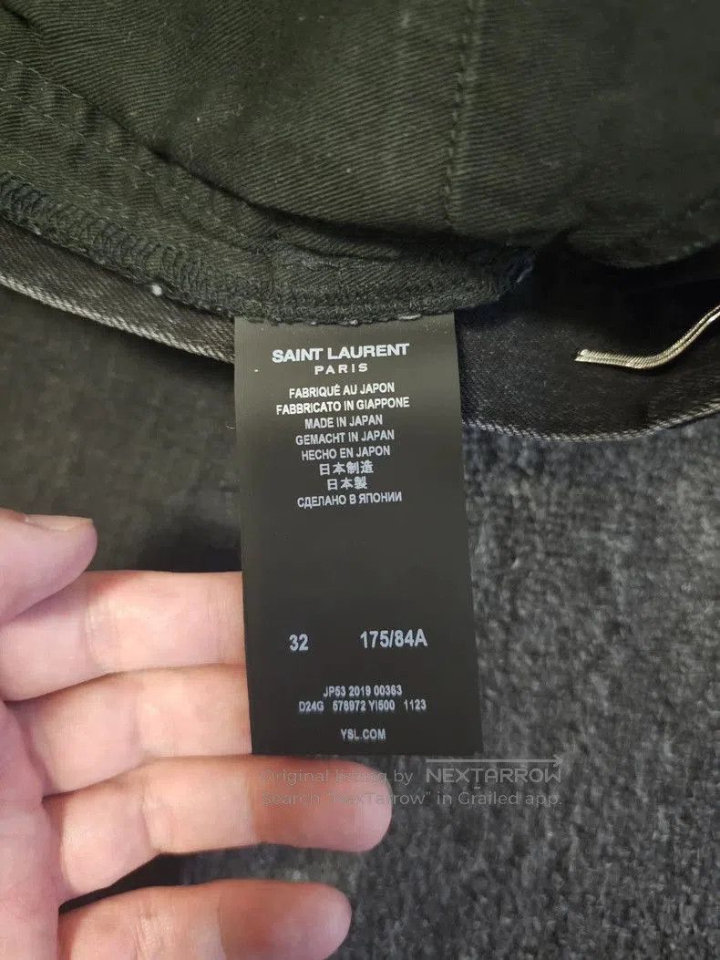 Saint Laurent Paris Saint Laurent D02 Denim Jeans. Size US 32 / EU 48 - 6 Thumbnail
