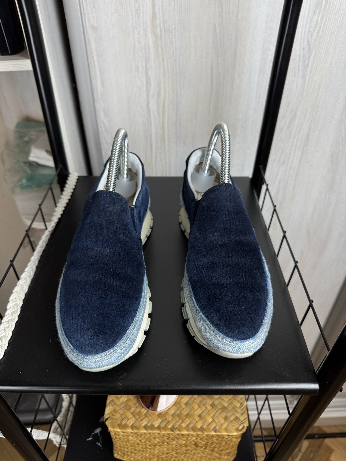 Prada Prada navy blue suede espadrilles sneakers Size US 8.5 / IT 38.5 - 5 Thumbnail