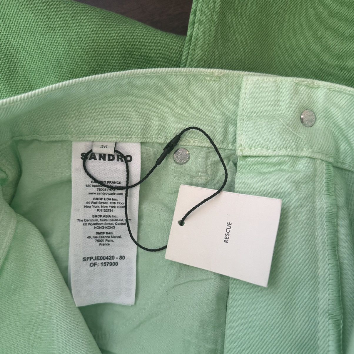Sandro BNWT Sandro Paris green gradient dyed jeans Size 27" / US 4 / IT 40 - 5 Thumbnail
