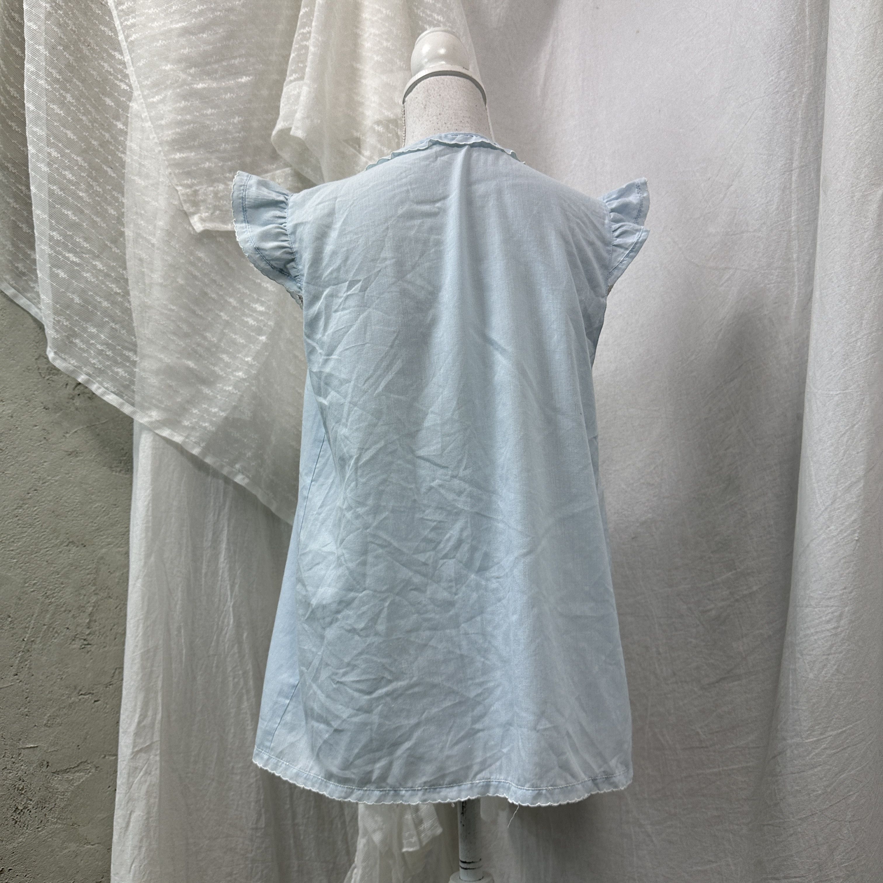 Vintage Vintage Baby Blue Coquette Lace Gown Top Y2K Size S / US 4 / IT 40 - 5 Thumbnail