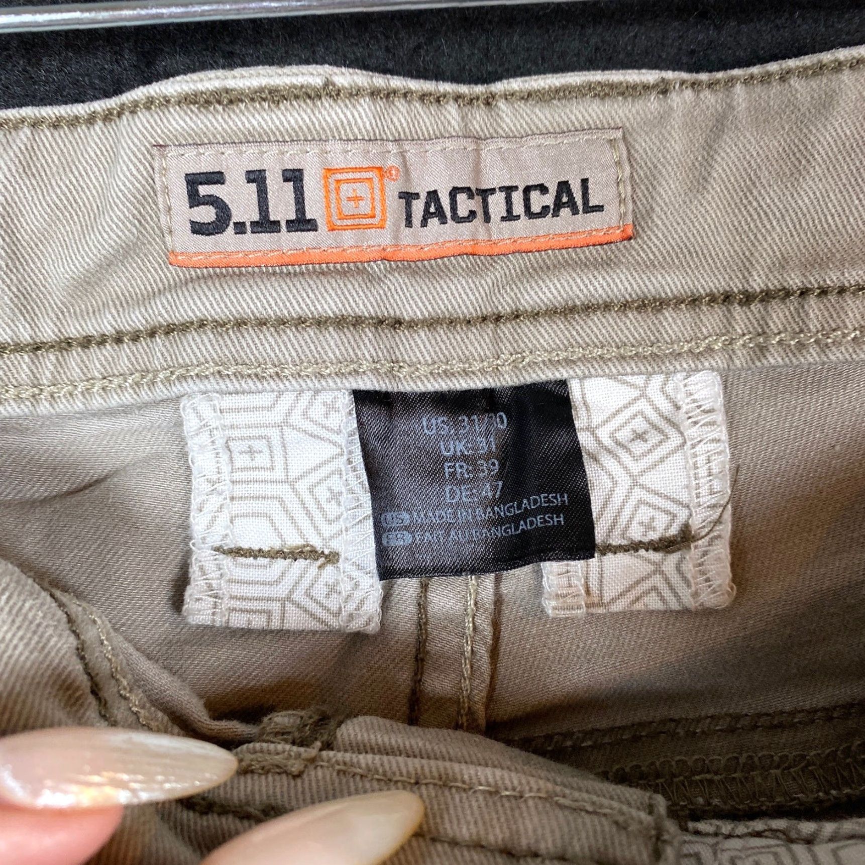 Vintage 5.11 Tactical Series Mens Jeans Tan Straight Workwear Stretch 31x30 Mens Pants Beige Size 31 Straight Jeans 5.11 Tactical Size US 31 - 4 Thumbnail