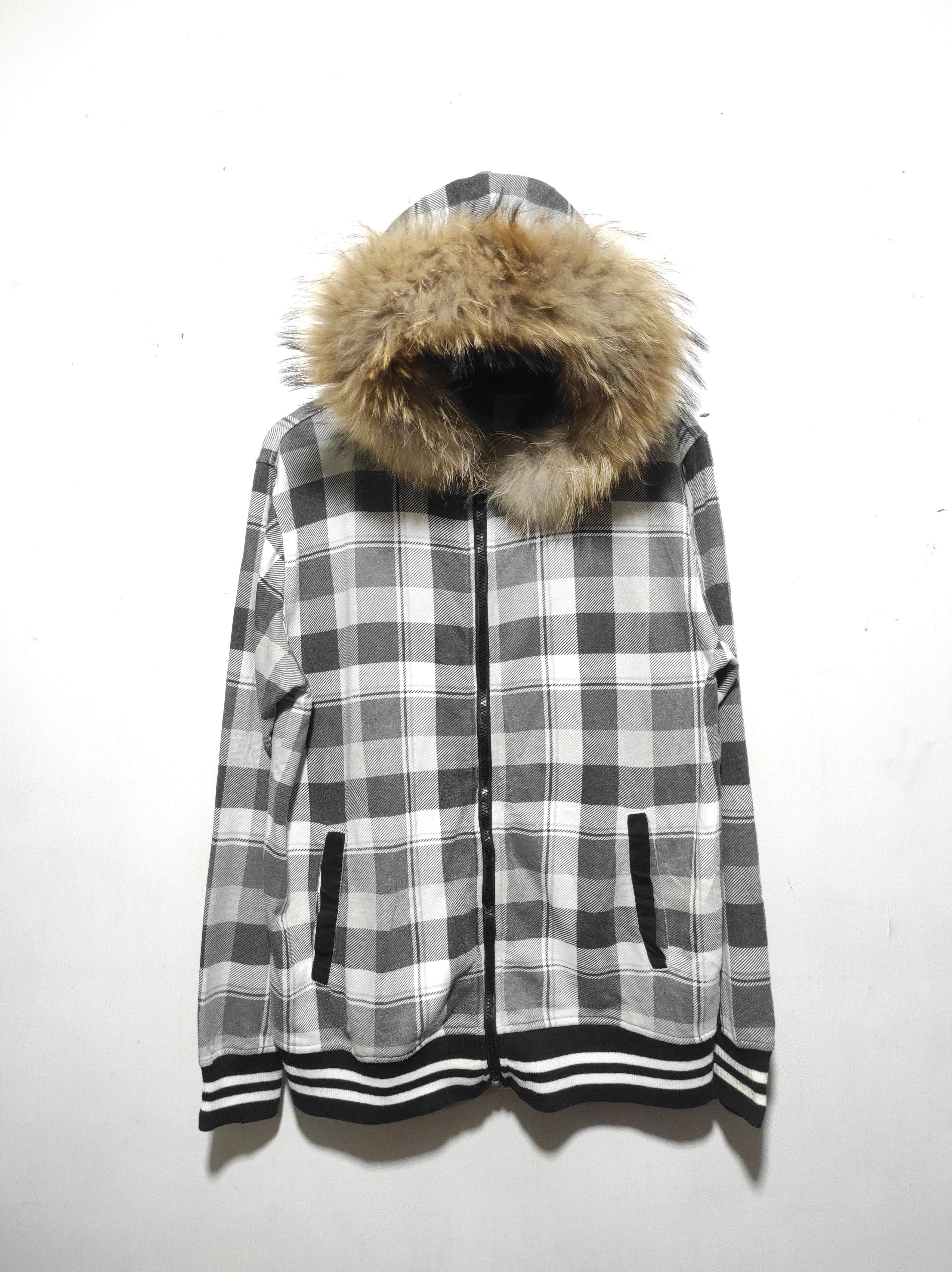 Hysteric Glamour One After 99 plaid Zipper Fur Hoodie IfSixWasNine LGB style Size US L / EU 52-54 / 3 - 2 Thumbnail