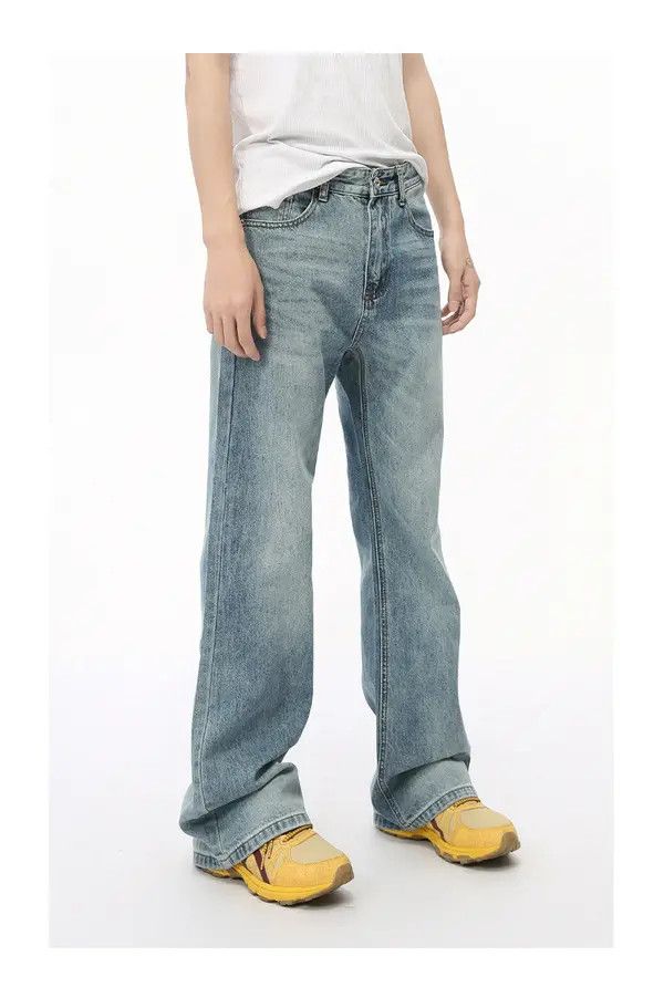 VIBE American high street retro flared washed jeans Size US 32 / EU 48 - 4 Thumbnail