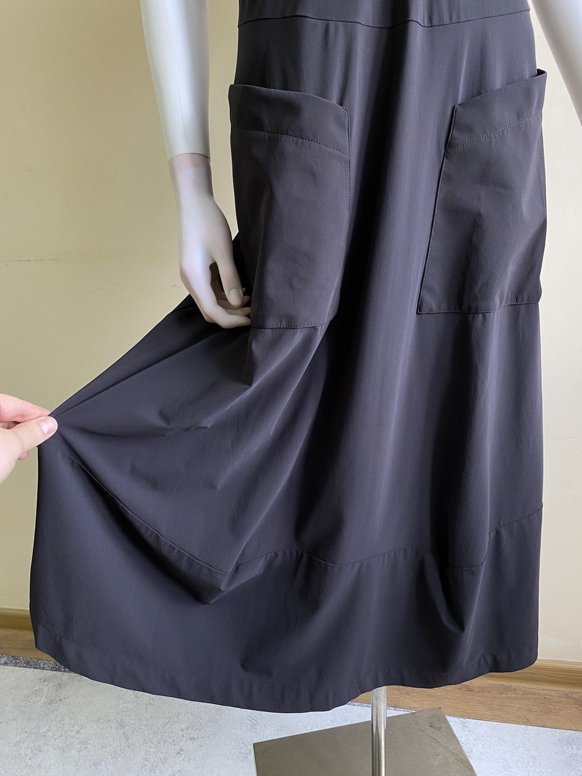 Marithe + Francois Girbaud Marithe Francois Girbaud Womens Sleeveless Grey Midi Dress Size XL / US 12-14 / IT 48-50 - 12 Thumbnail