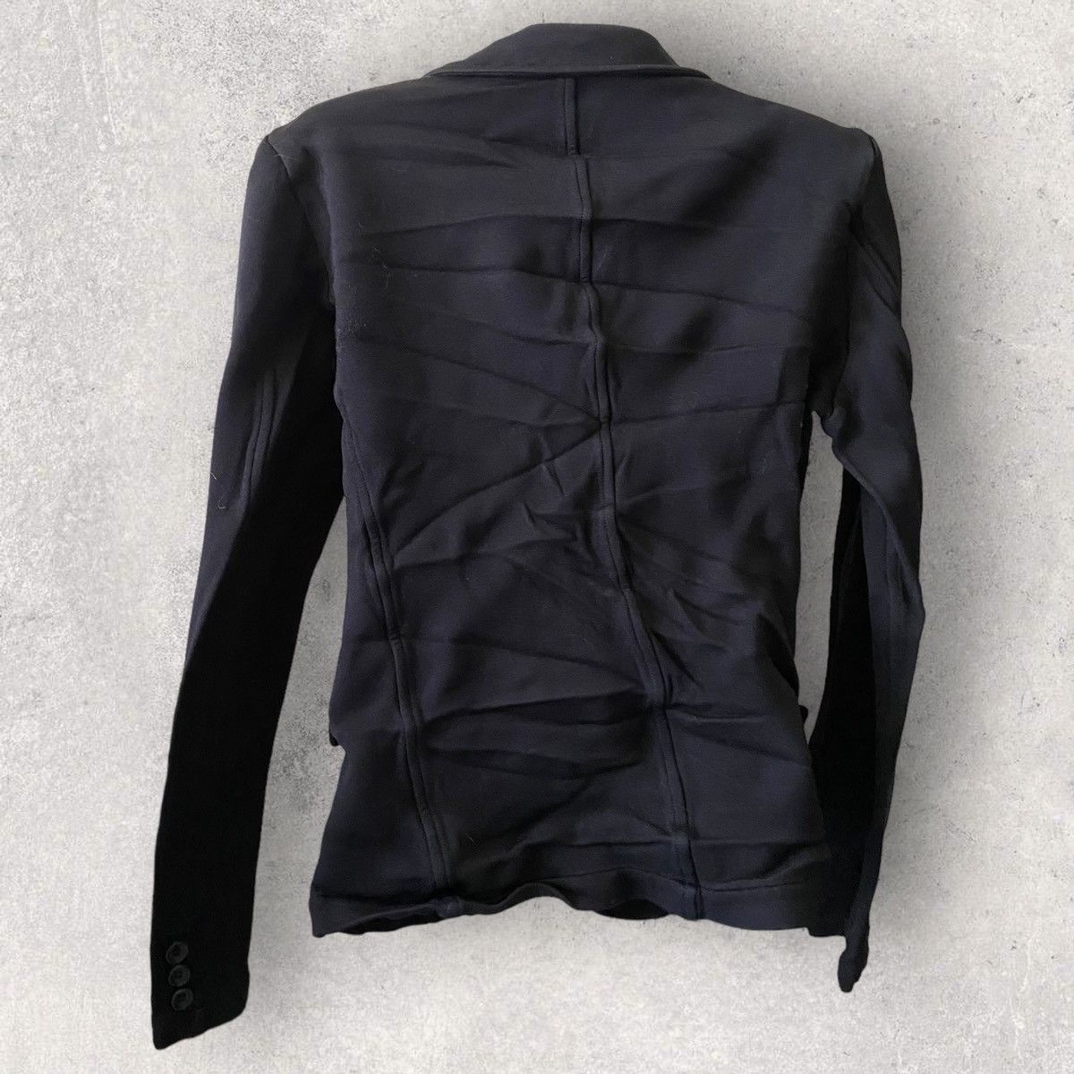 Comme des Garcons × Comme des Garcons Homme Black Dyed Poly Wrinkle Jacket Size US M / EU 48-50 / 2 - 6 Thumbnail