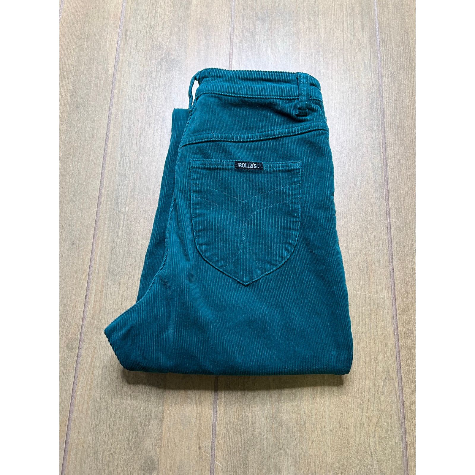 Rolla's Rolla’s Dusters Bootcut Corduroy Pants Teal Green High Rise Size 28" / US 6 / IT 42 - 14 Thumbnail