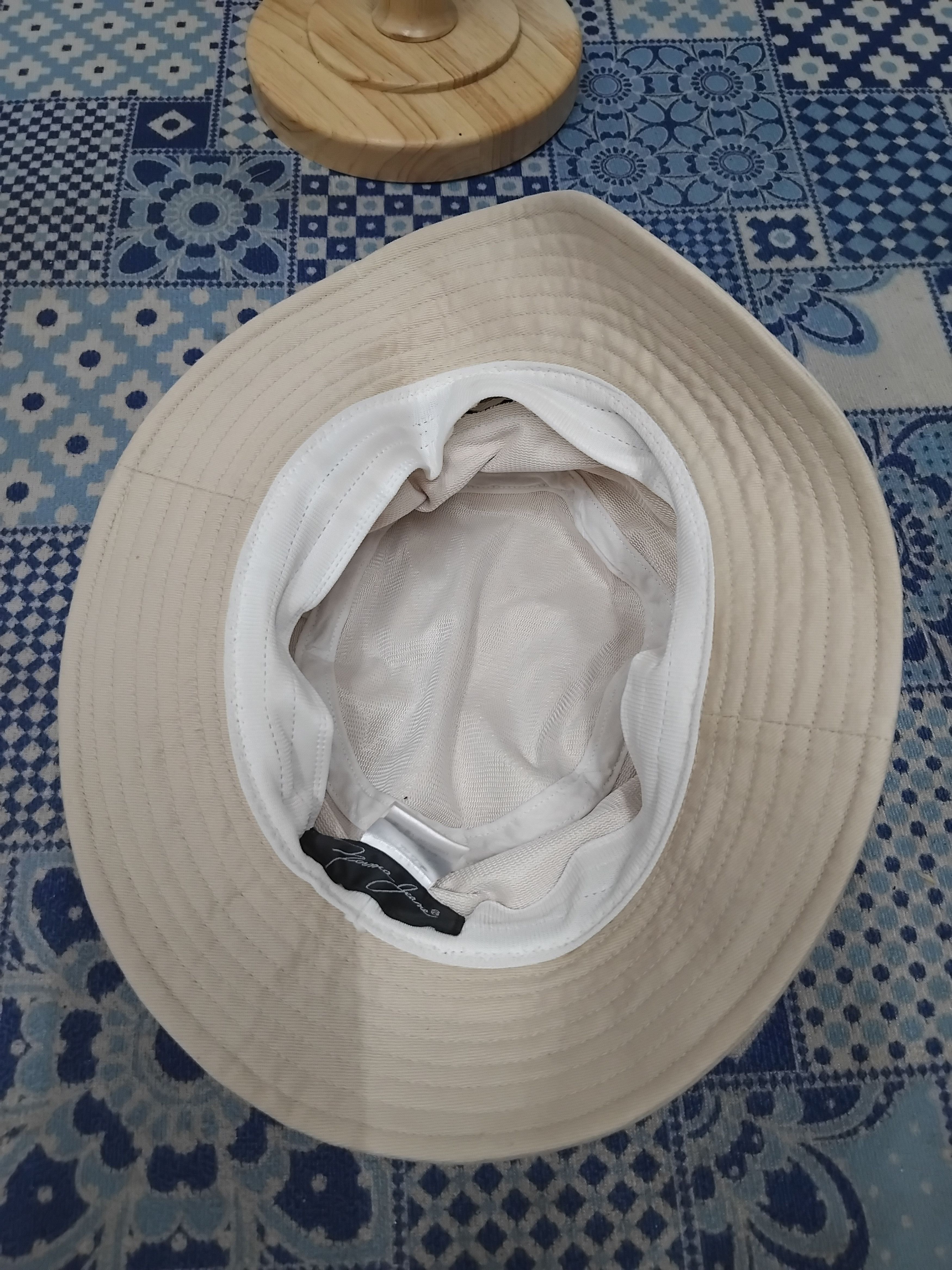 Japanese Brand 💥Norma jeans cream colour hat Size ONE SIZE - 4 Thumbnail