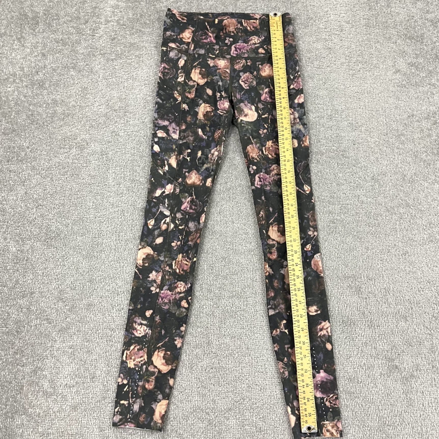 Lululemon VINTAGE Lululemon Fast N Free Full Length Tights Womens Sz 4 / 28" Floral Active Fitness Size ONE SIZE - 6 Thumbnail