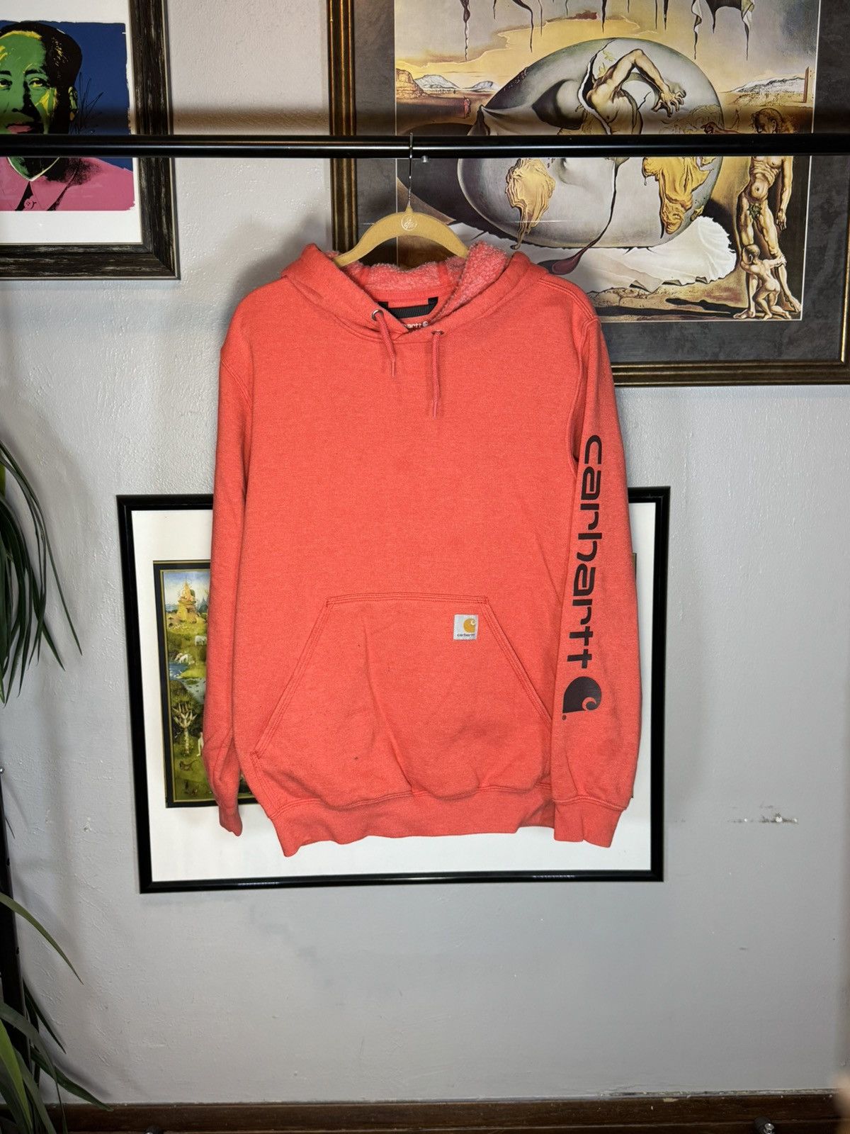 Carhartt Carhartt Orange Hoodie Mens Sz Small Size US S / EU 44-46 / 1 - 1 Thumbnail