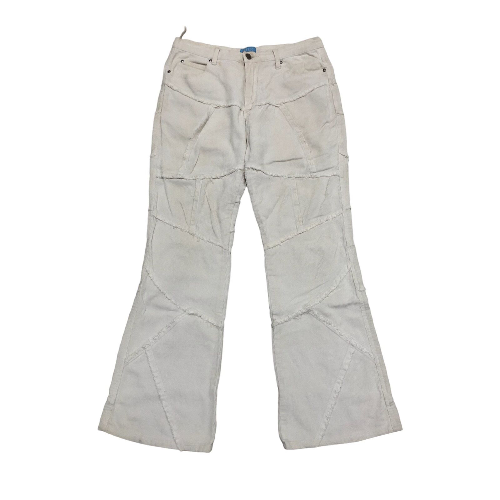Reiss Japanese assymetric flare Corduroy pants