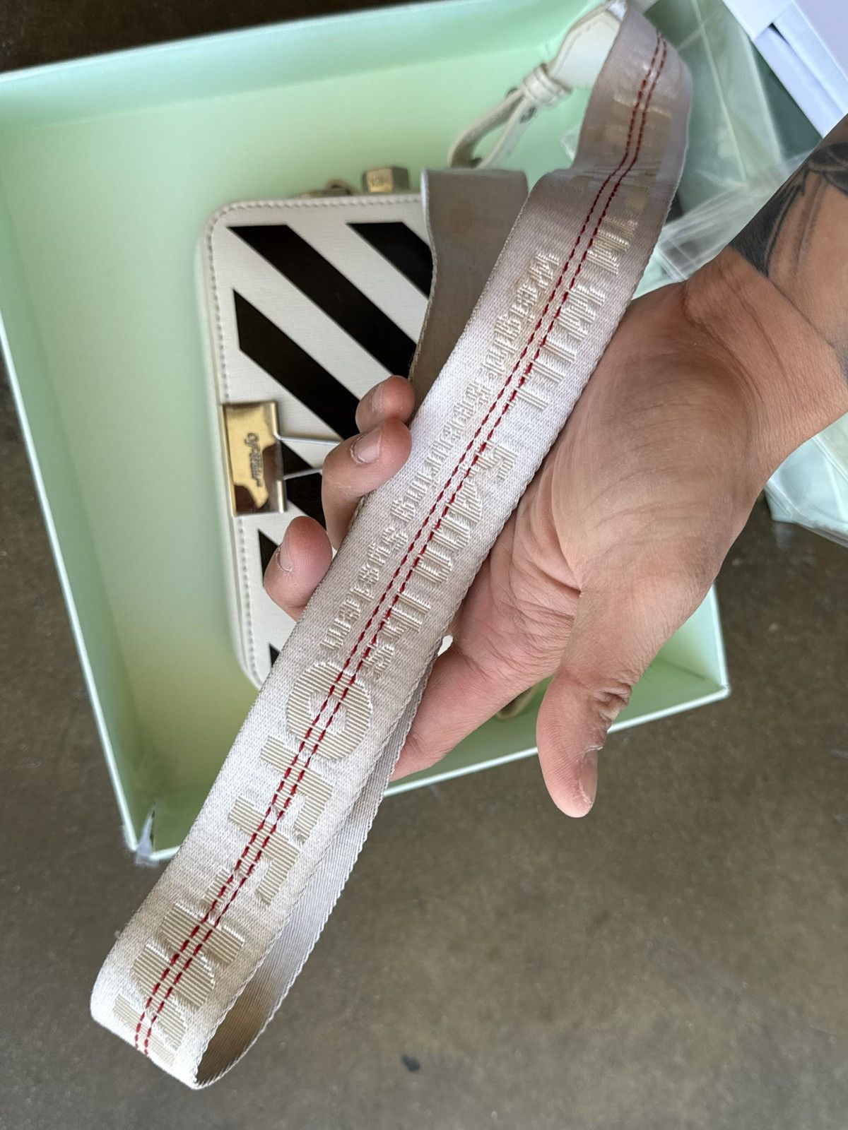 Off-White OFF-WHITE Diagonal Stripe Cross Body Bag Size ONE SIZE - 20 Thumbnail