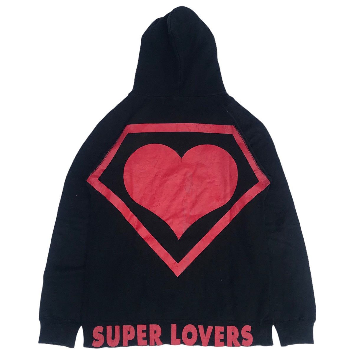 image of Lovers Rock Super Lover Big Logo Hoodie in Black, Men's (Size Medium)