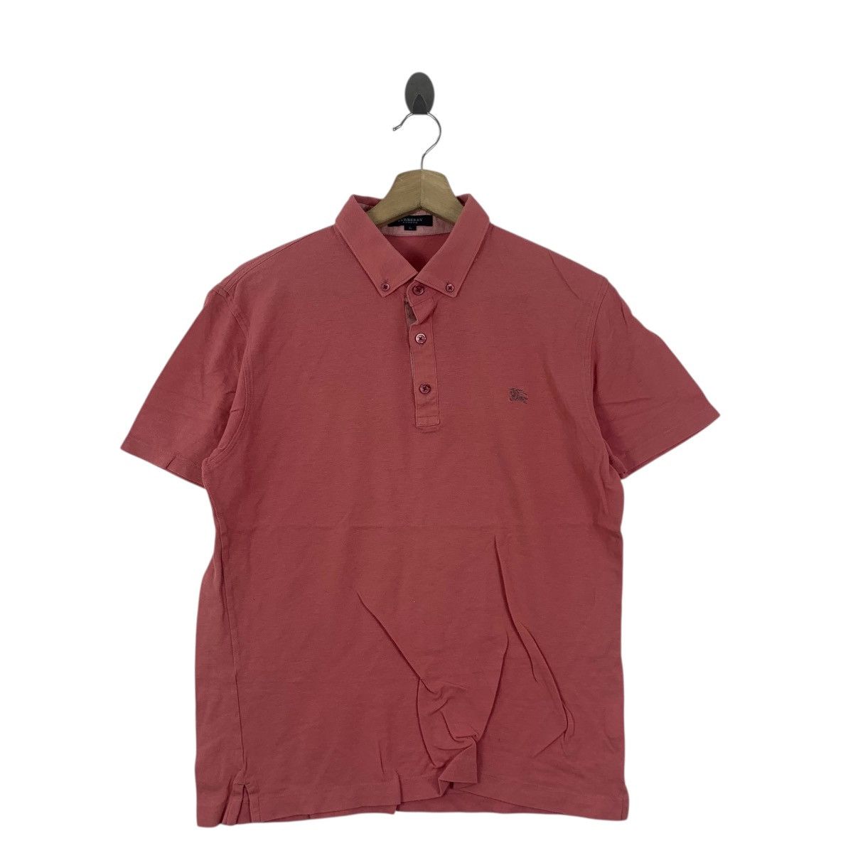 Burberry Vintage BURBERRY LONDON Embroidered Prorsum Polo Tee Shirt Size L / US 10 / IT 46 - 4 Thumbnail