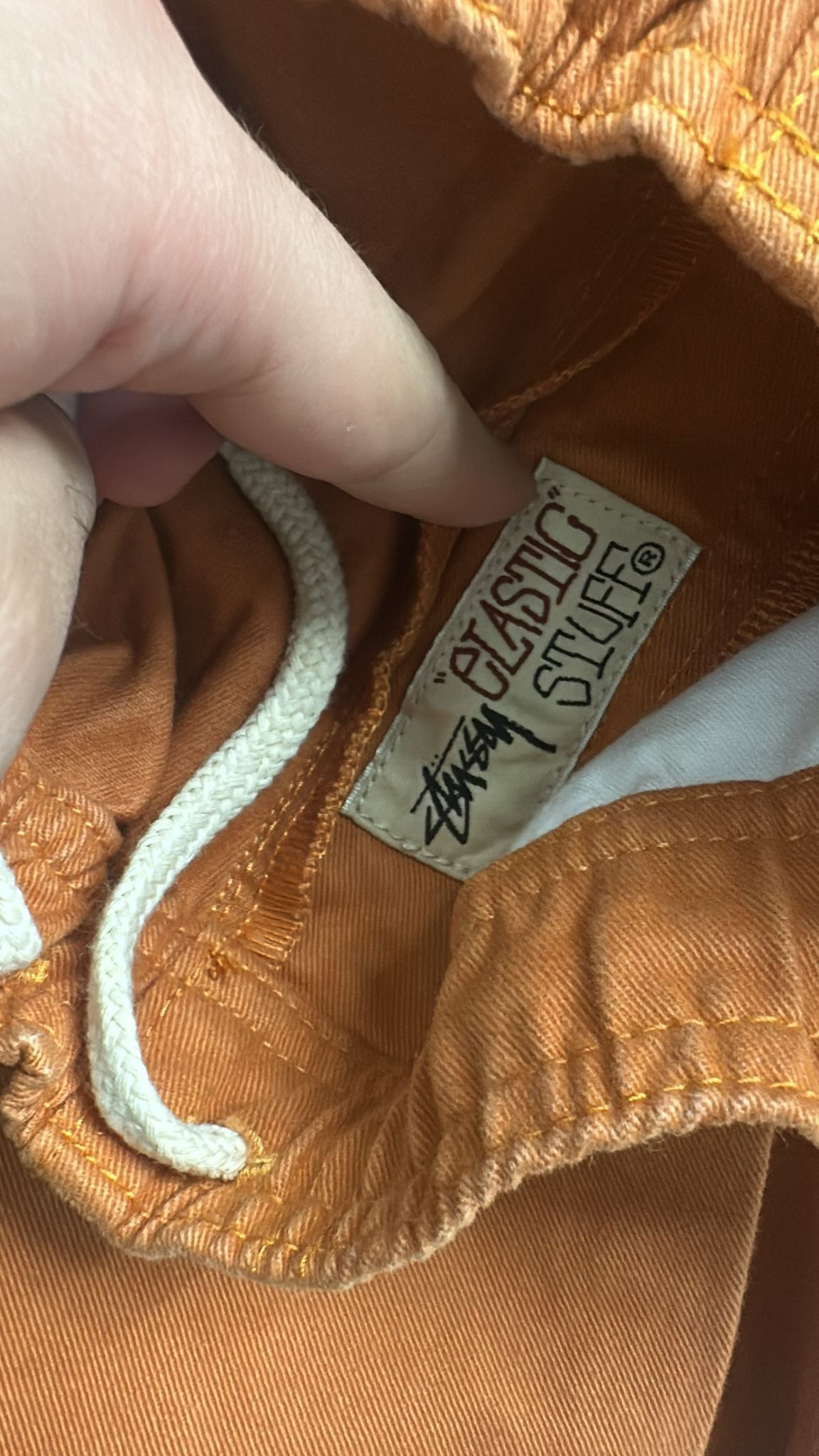 Stussy × Vintage Stüssy Brushed Beach Pant 'Orange' Size Small Size US 30 / EU 46 - 8 Thumbnail