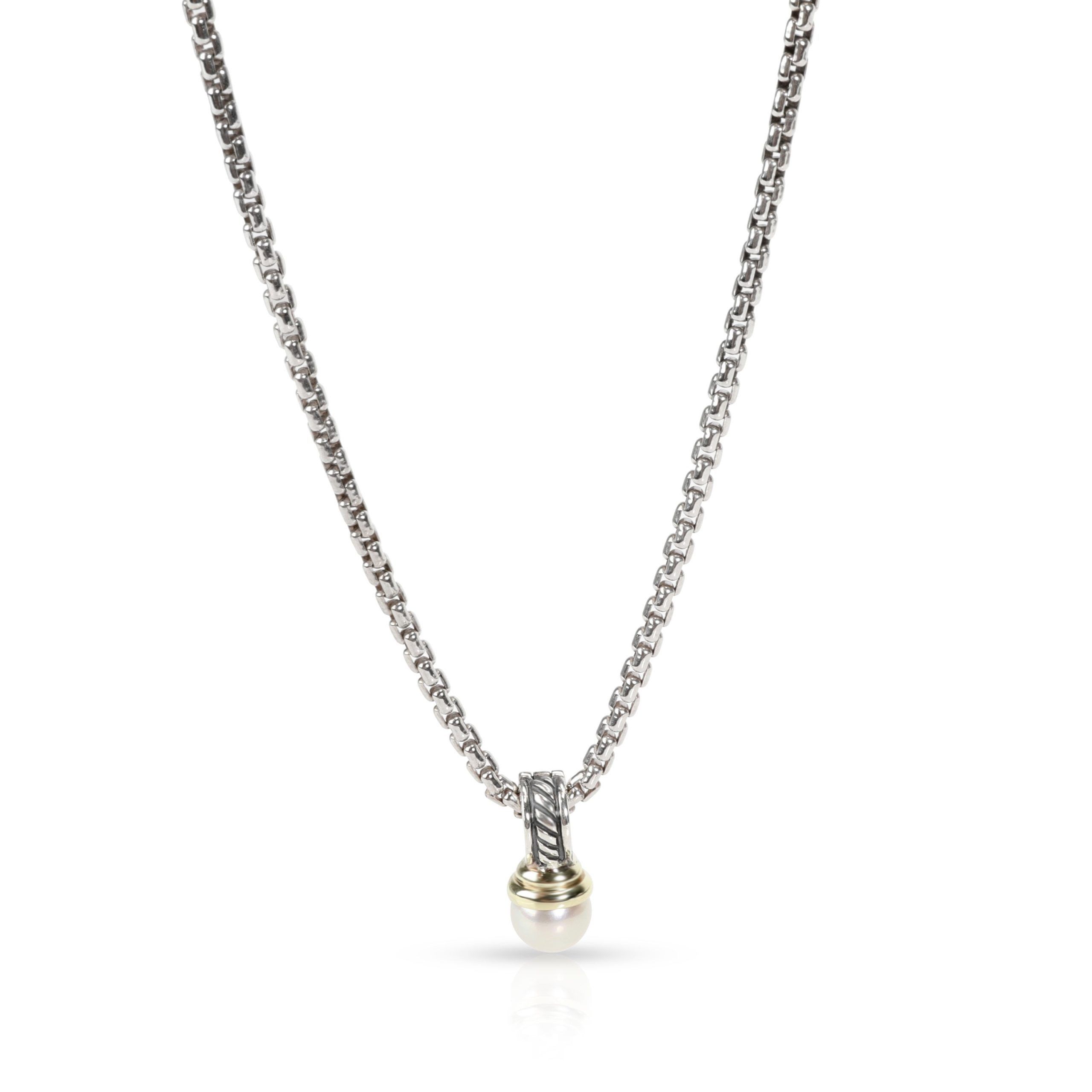image of David Yurman Pearl Necklace In 14K Yellow Gold/sterling Silver, Women's