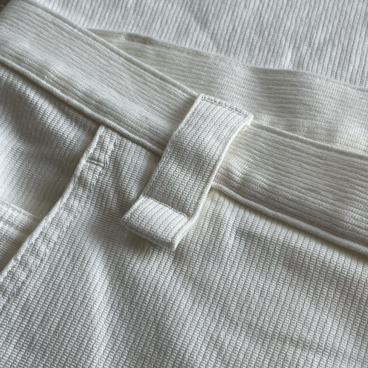 A.P.C. A.P.C. Rue Madame Paris Cream White Stretch Pants Size US 30 / EU 46 - 13 Thumbnail