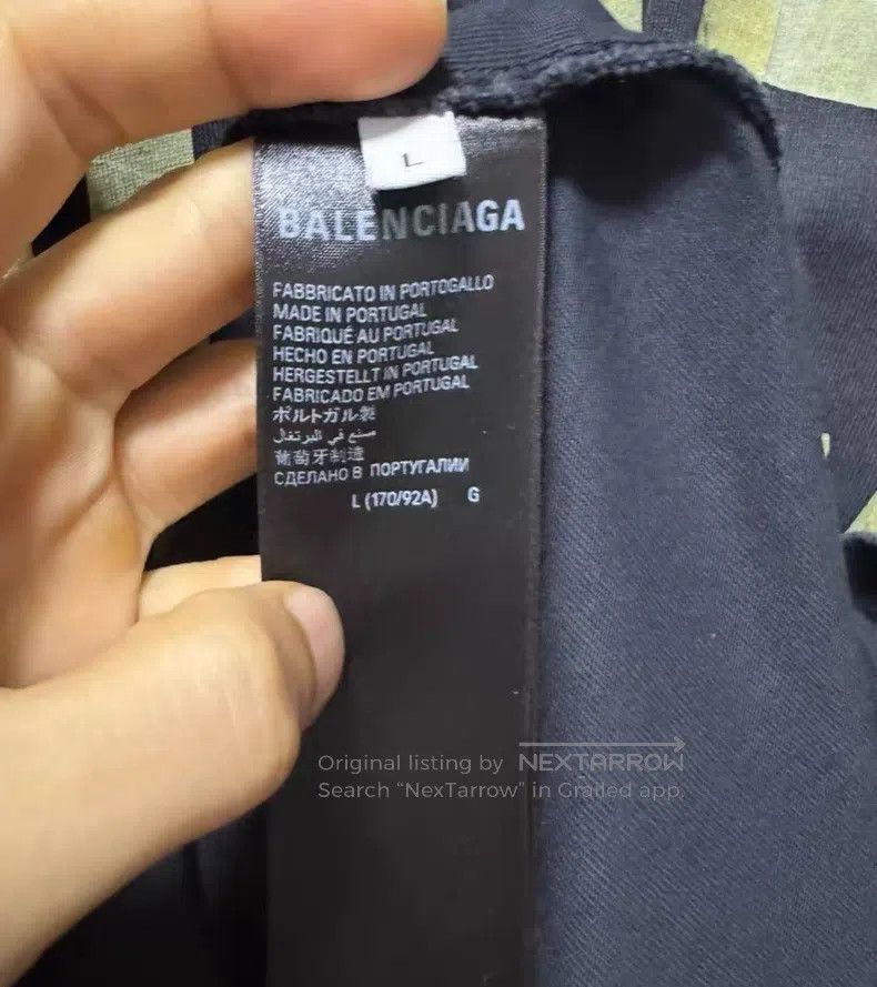 Balenciaga Balenciaga Grey tape destruction distressed round neck loo Size US L / EU 52-54 / 3 - 3 Thumbnail