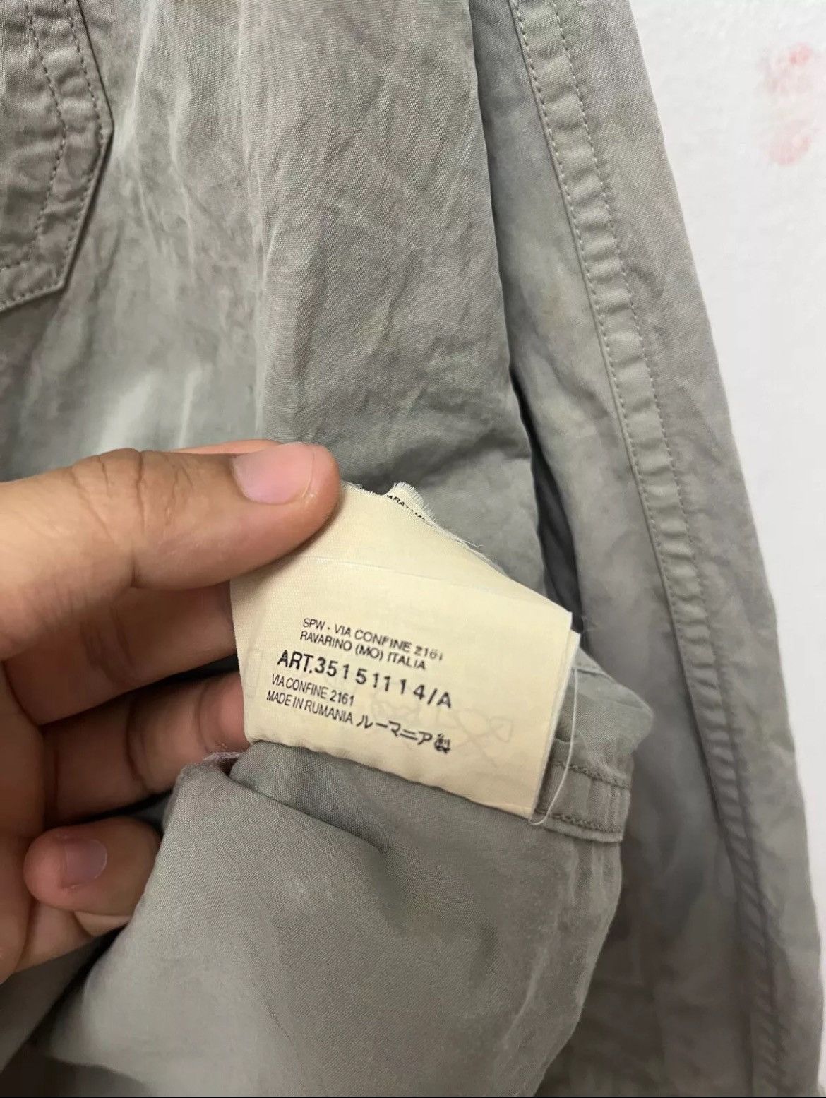 Stone Island Stone Island Vintage Matte Grey LS Double Pocket Button Up Size US L / EU 52-54 / 3 - 9 Thumbnail