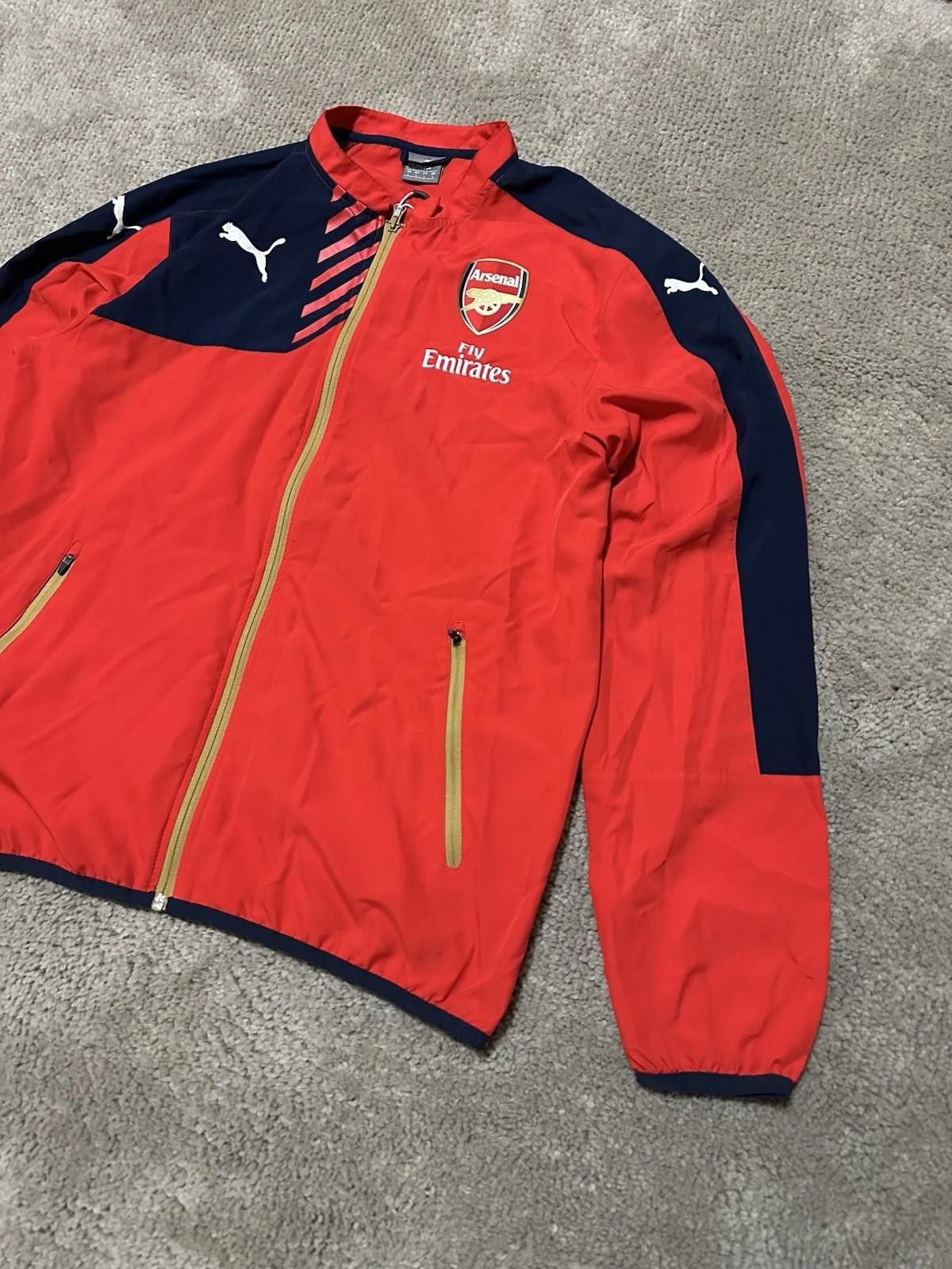 Puma Puma Arsenal 2015-16 Football Soccer Track Jacket Sz L Size US M / EU 48-50 / 2 - 3 Thumbnail