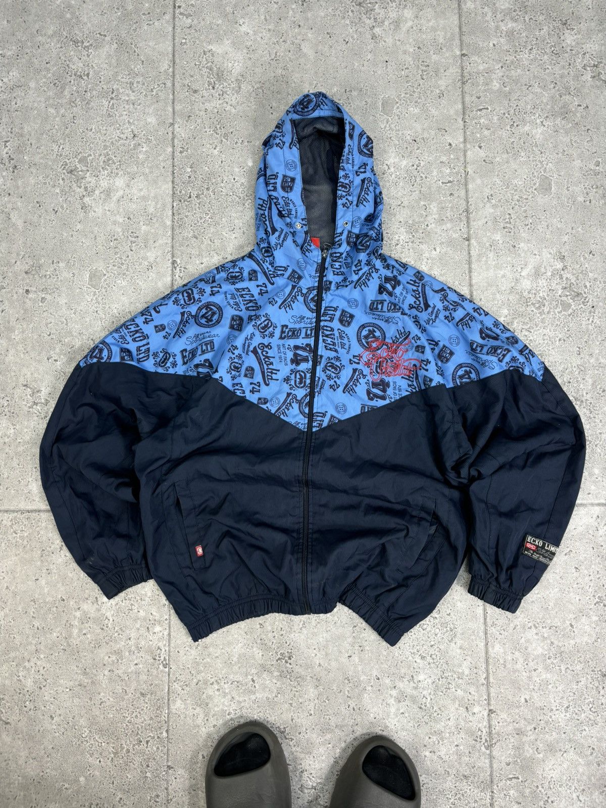 Ecko Unltd. × Rap Tees × Vintage Vintage 2000s Hip Hop Rap Oversized Boxy Ecko Jacket Y2K Size US M / EU 48-50 / 2 - 3 Thumbnail